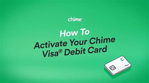 How To Activate Your Chime Visa Debit Card Chime Youtube