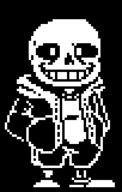 Pixilart Rotated Sans Sprite By GlitterGlue