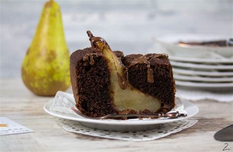 Versunkener Schoko Birnen Kuchen Zimtblume De