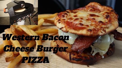 Blackstone Pizza Oven Western Bacon Cheese Burger Pizza Smashburger