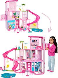 Barbie Dreamhouse Dukkehus Med Etasjer Sklie M Bler Og Tilbeh R Hmx