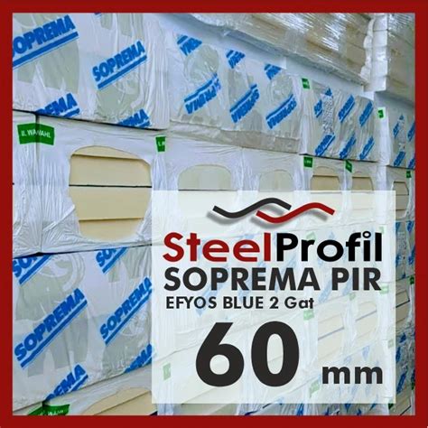 Płyta PIR 6 cm Soprema EFYOS BLUE poliuretan 1200x600 60mm 2 Gatunek