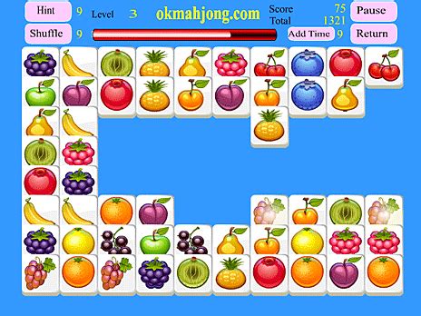 Fruit Mahjong Connect Game - Play online at Y8.com