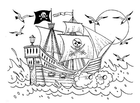 Disegni Di Pirati Da Colorare Pezzi Stampa Gratis