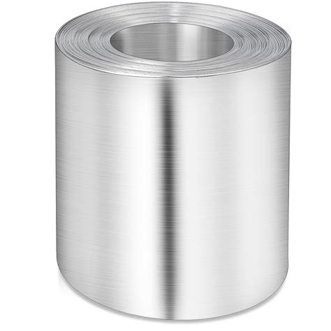 Blulu 1 Roll 3 Inch 50 Feet Zinc Metal Strip Wide Zinc Strip For Roof Zinc Roofing Roll Metal