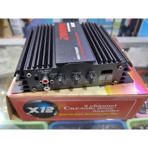 X12 MRV F5502BT 2 Channel Car Audio Power Amlifier 2000watts Lazada PH