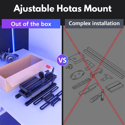 Racgting Hotas Mount For Logitech X X X Pro Throttle And Hotas