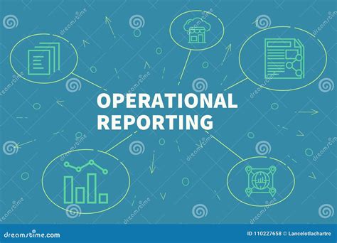 Business Illustration Showing The Concept Of Operational Reporting