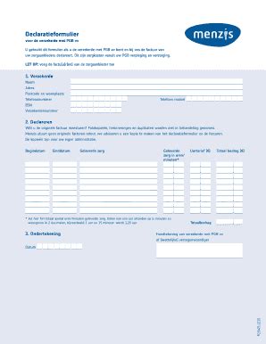 Voor De Verzekerde Met Pgb Vv Menzis Fill And Sign Printable