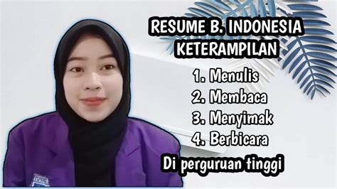 Resume Materi Bahasa Indonesia Ida Royani Politeknik Piksi Input