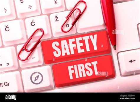 Handwriting Text Safety First Business Approach Avoid Any Unnecessary