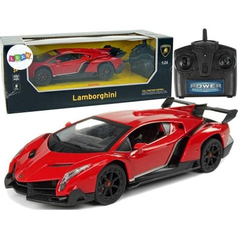 Lean Cars Radio Controlled Lamborghini Veneno Red With Remote