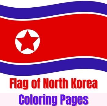 Flag Of North Korea Coloring Page for Kids by The Learning Apps | TPT