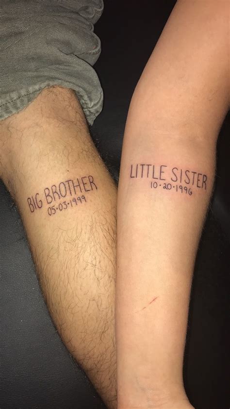 Sibling Tattoo Brother Tattoos Meaningful Tattoos For Couples