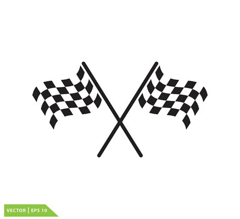 Flag Race Icon Vector Logo Design Illustration Vector Art At