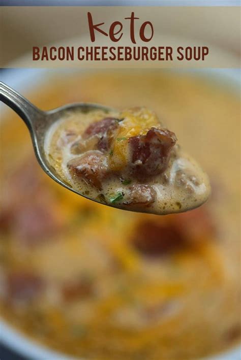 Bacon Cheeseburger Soup Recipe That Low Carb Life