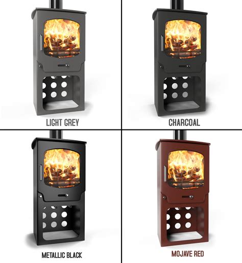 Saltfire St X Tall Black Multi Fuel Stove Kw Low Cost Fireplaces