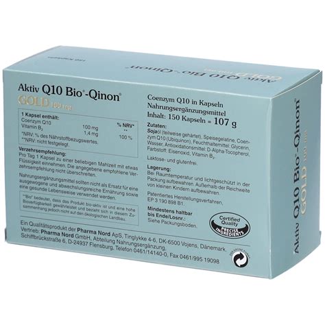 Q10 Bio Qinon Gold 100 Mg 150 St Shop Apotheke