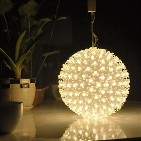 10cm 20cm 25cm Led Cherry Blossom Fairy Lights Outdoor Ball Etsy