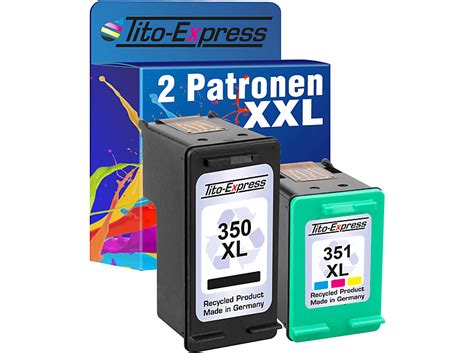 TITO EXPRESS PLATINUMSERIE 2er Set Ersetzt HP 350 XL 351 XL