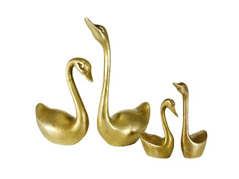 Statues Home Décor Brass Home Decor Swan Statues Bird Statues Brass