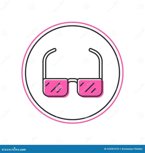 Icono De Gafas De Seguridad De Contorno Rellenado Aislado En Fondo