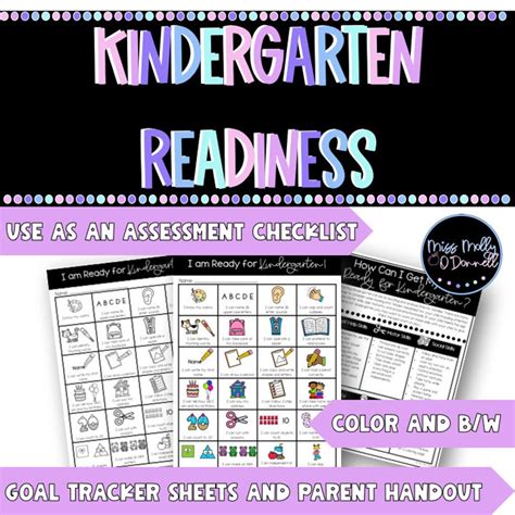 Kindergarten Readiness Checklist Kindergarten Assessments Ready For