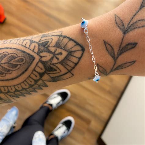 Pulseira De Prata Olho Grego Di Bali J Ias