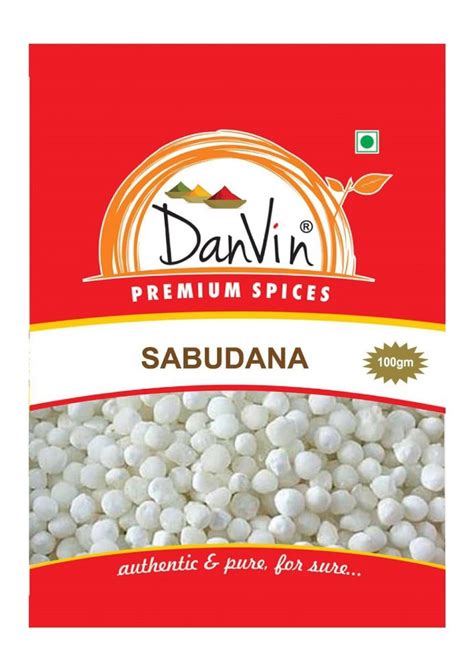 Natural White Sabudana For According To Usage Packaging Size 100gm