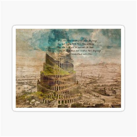 The Tower Of Babel Sticker For Sale By Jbjart Redbubble