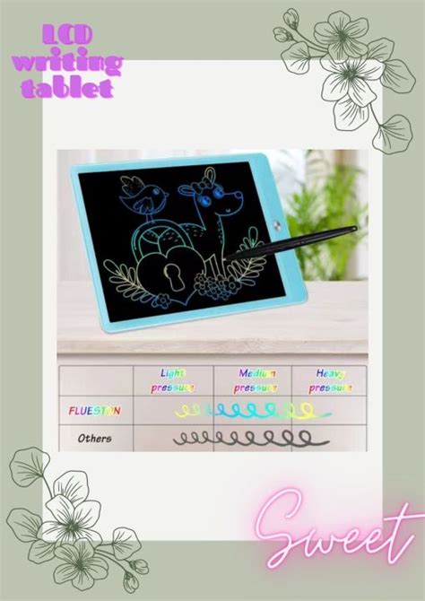 Sweet Lcd Writing Tablet Digital Drawing Tablet Affordable Sketching