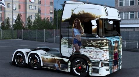 Scania Woman Skin 03 ETS2 1 46 In 2023 Women Skin Skin Women