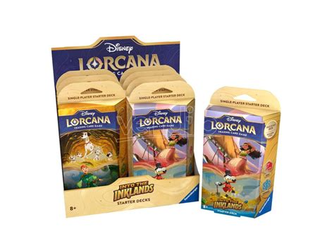 Ravensburger Disney Lorcana Into The Inklands Starter Deck Display