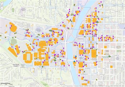 University Of Iowa Campus Map Color 2018
