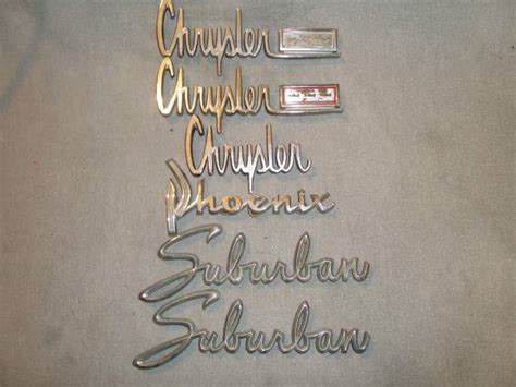 Sold Emblems Chrysler Newport Phoenix Suburban Early Mid 1960 S Cars For C Bodies