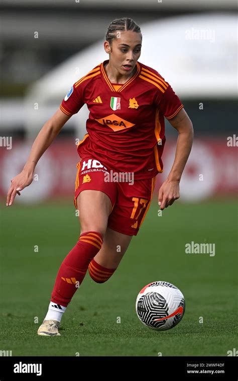 Rome Italy 23rd Mar 2024 Alayah Spohia Pilgrim Of AS Roma In Action