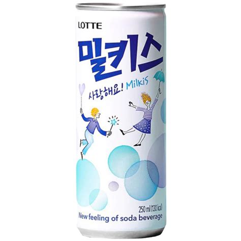 Lotte Milkis Original Milk And Yogurt Flavour Carbonated Drink Korea