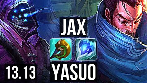 Jax Vs Yasuo Top Solo Kills Legendary M Mastery