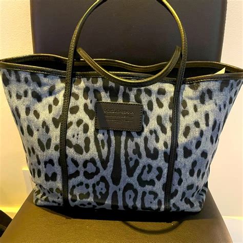 Dolce And Gabbana Bags Dolce Gabbana Miss Escape Leopard Print Leather Tote Bag Poshmark