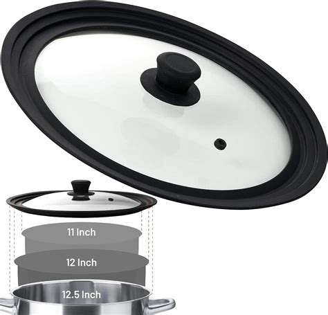 Amazon Bezrat Universal Round Lid For Pans Pots And Skillets