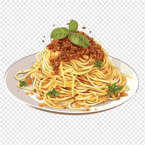 Spaghetti Spaghetti Tomato Sauce Parmesan Cheese Basil Png Pngwing