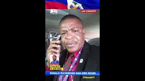 Van an vire Ronald Richemond lage nan mawon Pèp Okay ap chache towo a