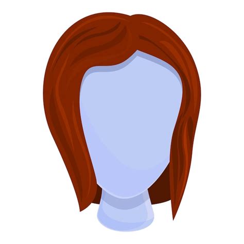 Premium Vector Female Wig Icon Cartoon Of Female Wig Vector Icon For