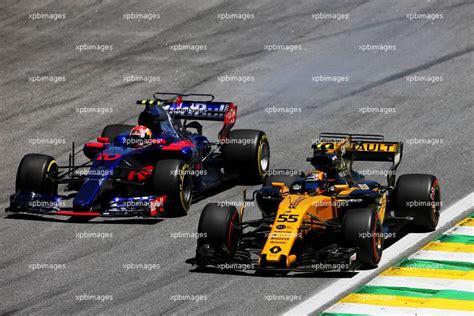 Carlos Sainz Jr Esp Renault Sport F Team Rs And Pierre Gasly Fra