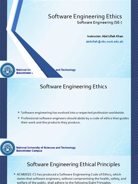 Lec 3 Software Engineering Ethics Pdf Software Engineering Engineering