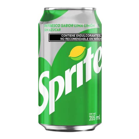 Refresco Sprite lima limón sin azúcar 355 ml Walmart