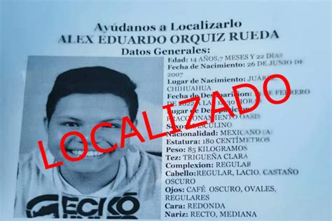 Localizan A Alex Adolescente Reportado Como Desaparecido