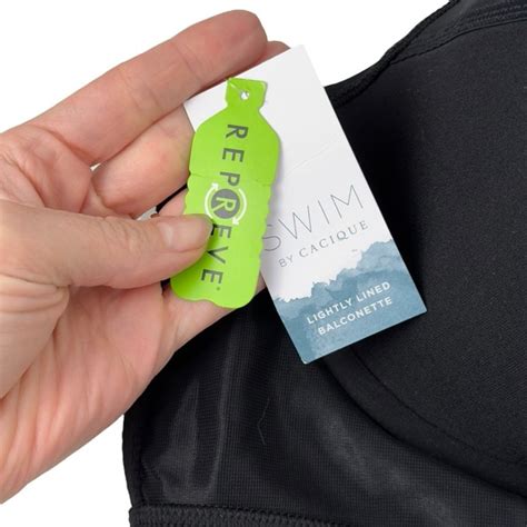 Cacique Swim Nwt Cacique Swim Underwire Balconette Macrame Swim Bikini Top Black Size 44c