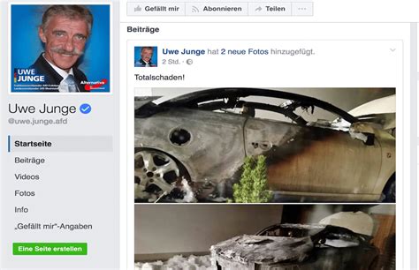 Brandanschlag Auto Von Afd Politiker Abgefackelt