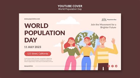 Free Psd World Population Day Template